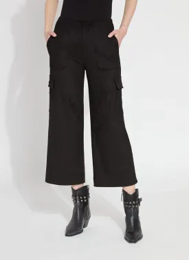 Anita Vegan Suede Crop Cargo Pants