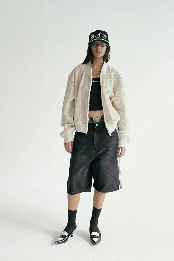 Badblood Billy Track Bermuda Jeans Baggy Fit Black