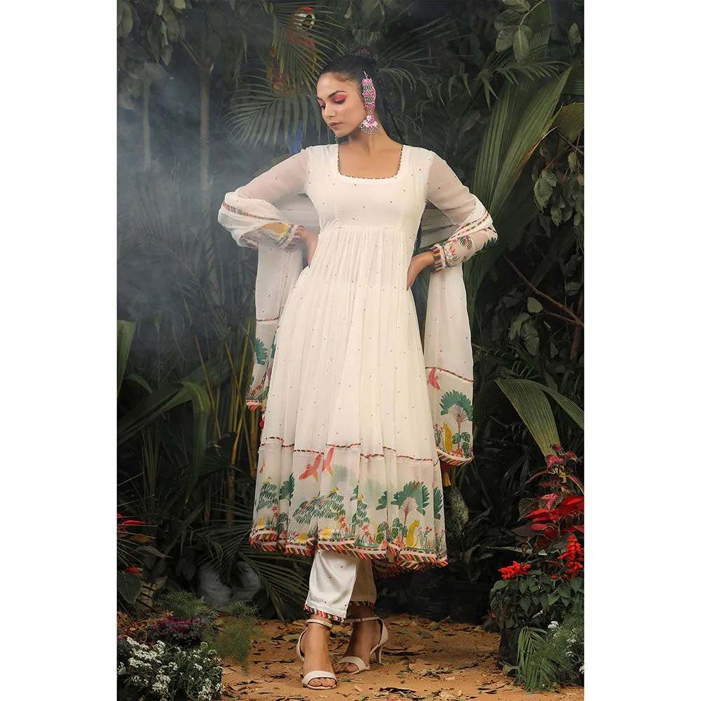 Baise Gaba Noori Anarkali Kurta