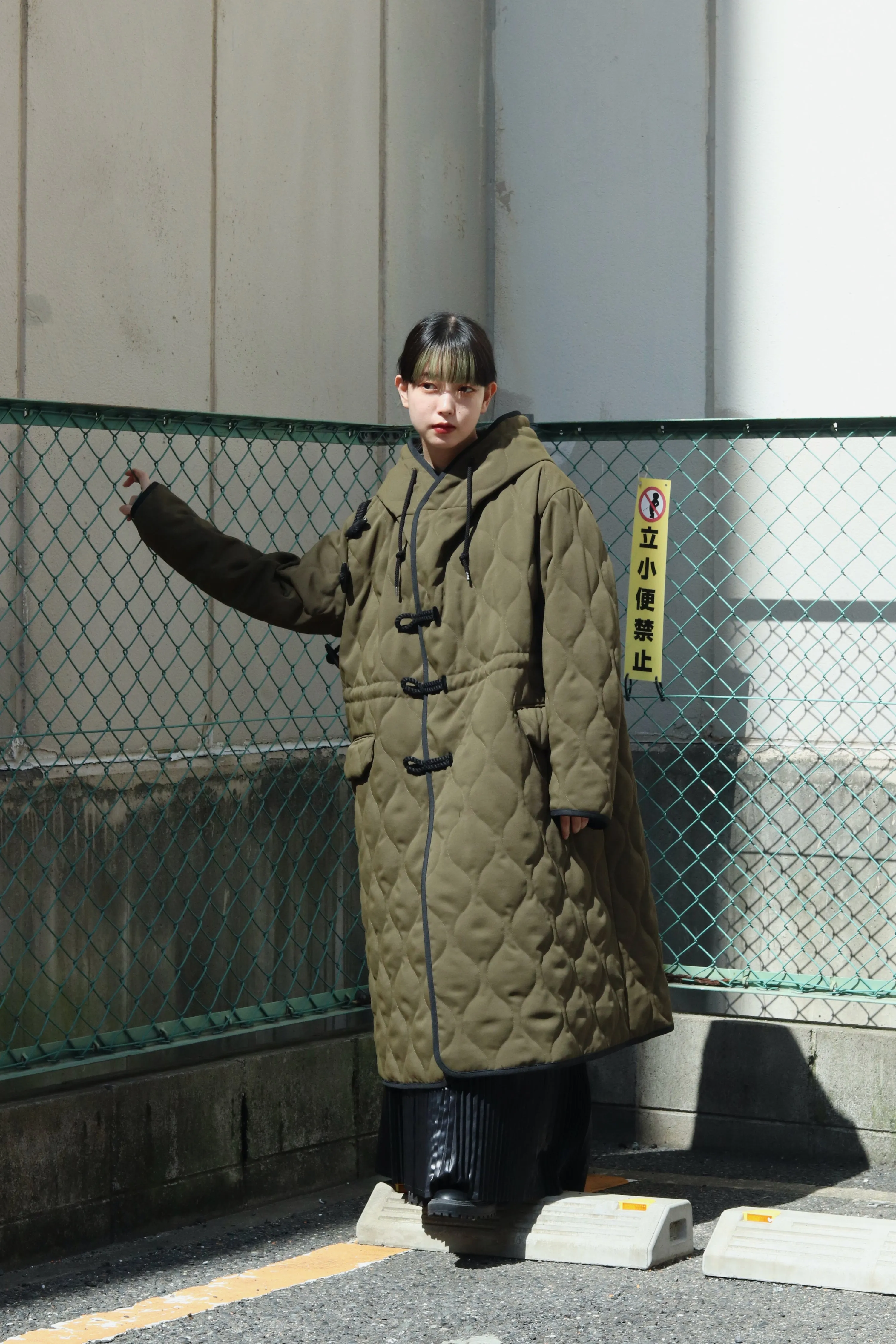 BELPER  QUILTING DUFFLE COAT（KHAKI）