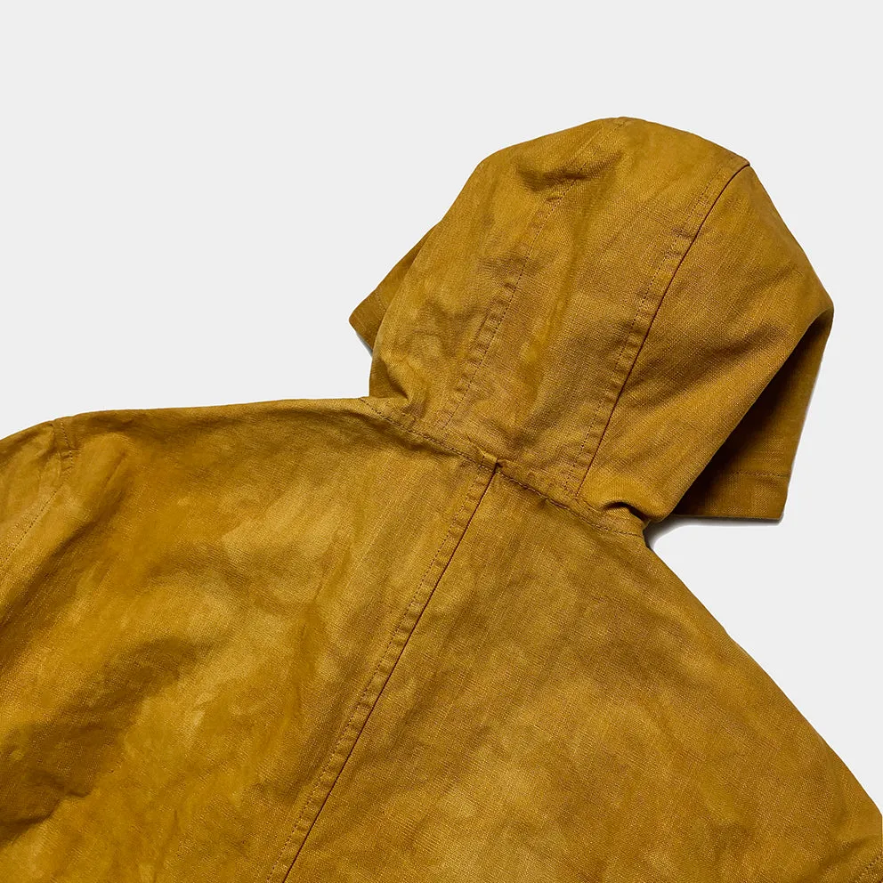 BZEN M.3230RR DUF-CS REGULAR FIT VEGGIE DYED CANVAS DUFFLE COAT-12OZ-E0 SIENNA