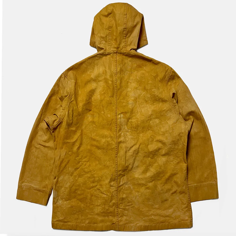 BZEN M.3230RR DUF-CS REGULAR FIT VEGGIE DYED CANVAS DUFFLE COAT-12OZ-E0 SIENNA