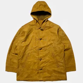 BZEN M.3230RR DUF-CS REGULAR FIT VEGGIE DYED CANVAS DUFFLE COAT-12OZ-E0 SIENNA