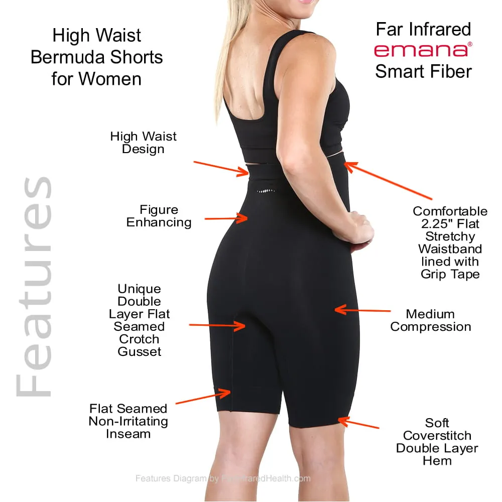 Circulation Infrared High-Waist Bermuda Shorts | Shapewear