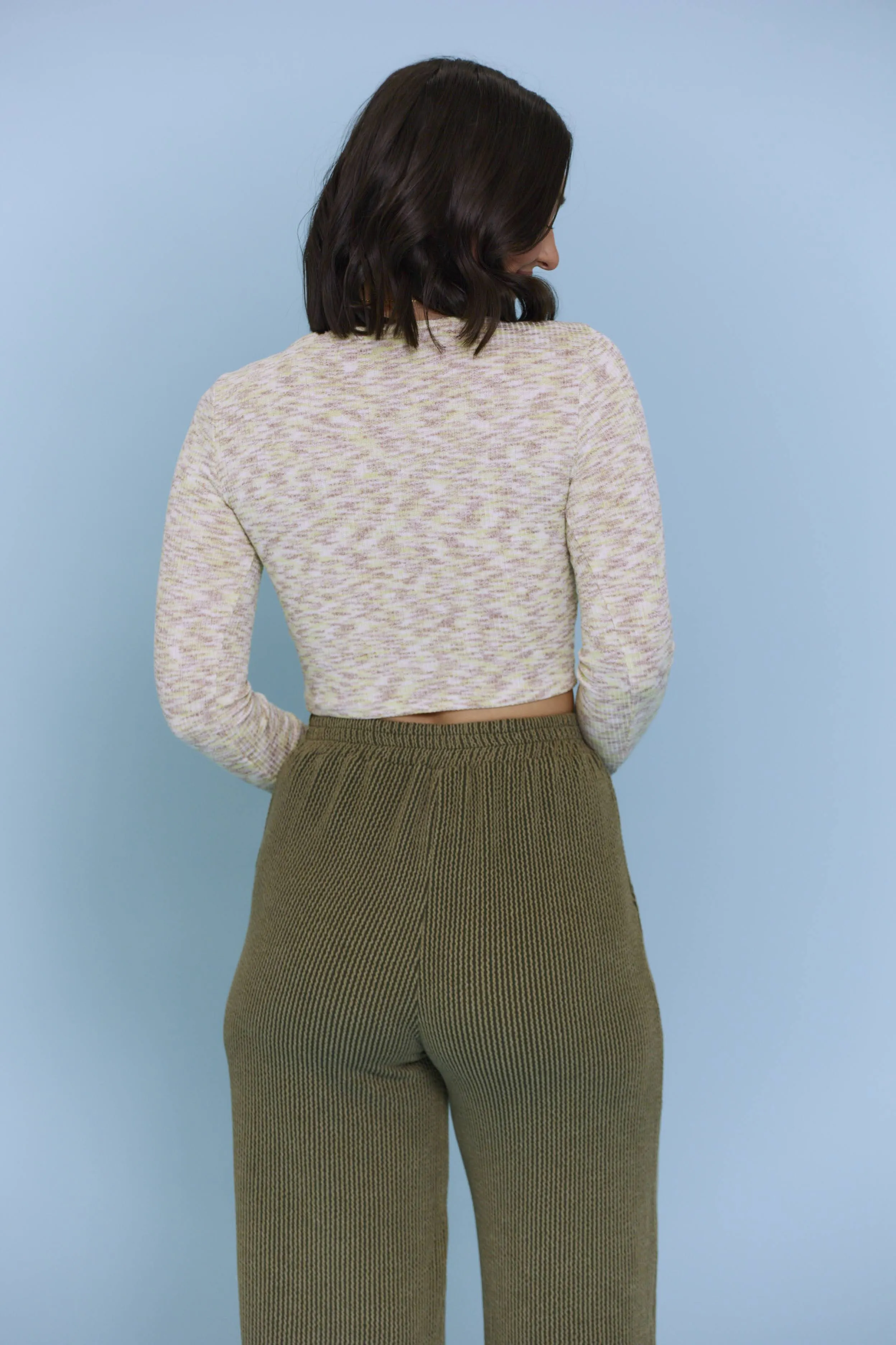 Collect Moments Knit Criss Cross Crop Top