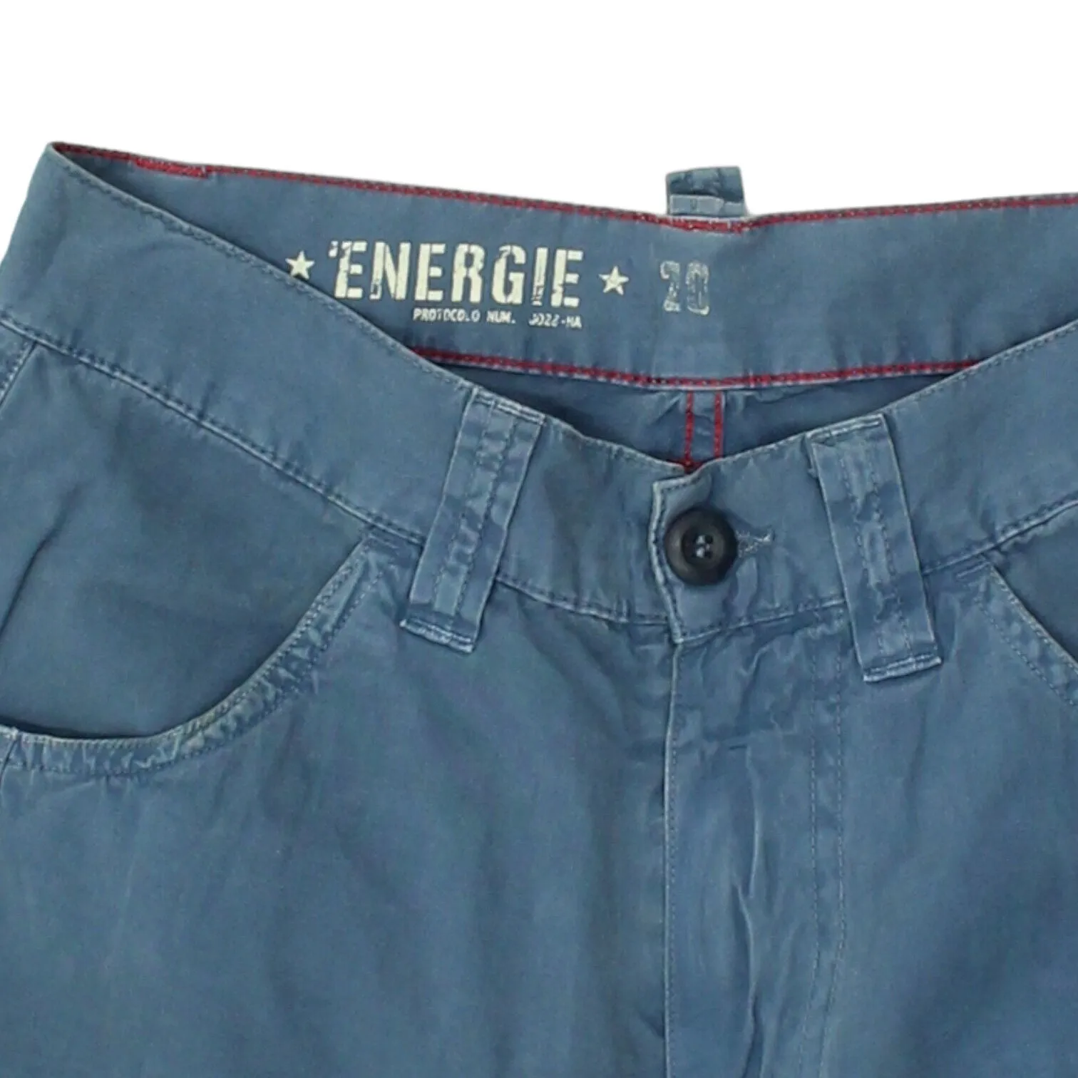 Energie Womens Blue Cargo Pants Trousers | Vintage Workwear Style Designer VTG