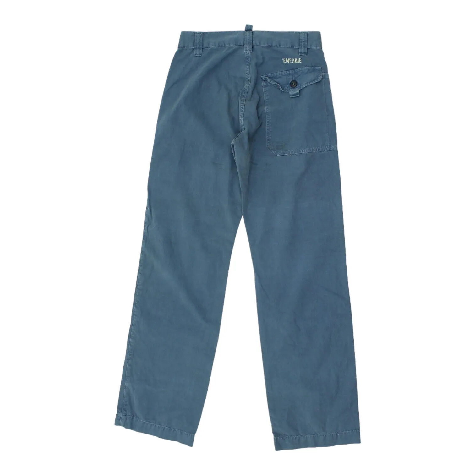 Energie Womens Blue Cargo Pants Trousers | Vintage Workwear Style Designer VTG