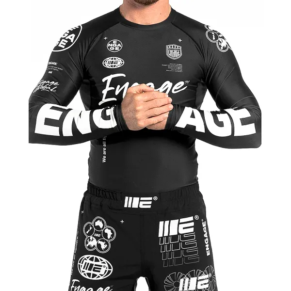 Engage Billboard LS Rash Guard - Black