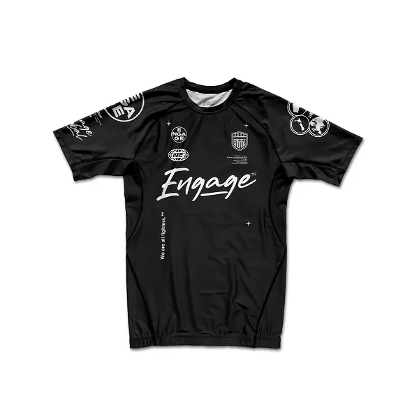 Engage Billboard SS Rash Guard - Black