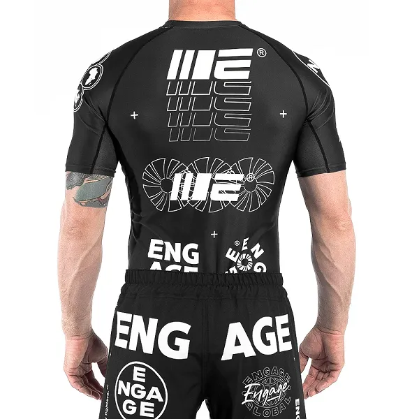 Engage Billboard SS Rash Guard - Black