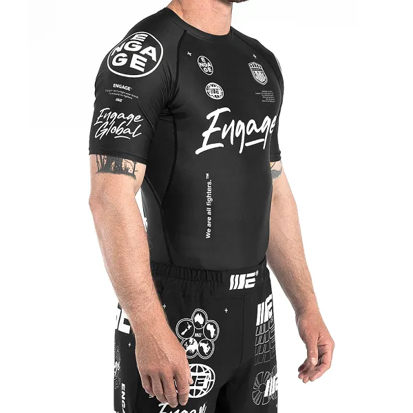 Engage Billboard SS Rash Guard - Black
