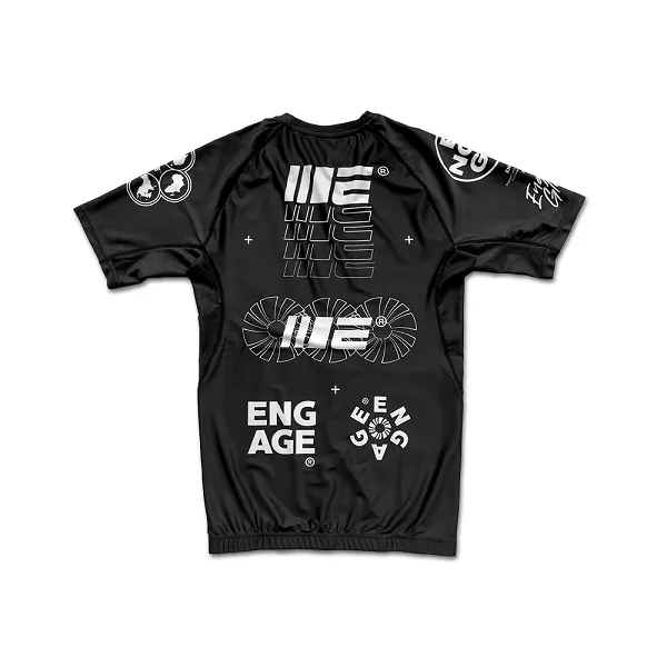 Engage Billboard SS Rash Guard - Black