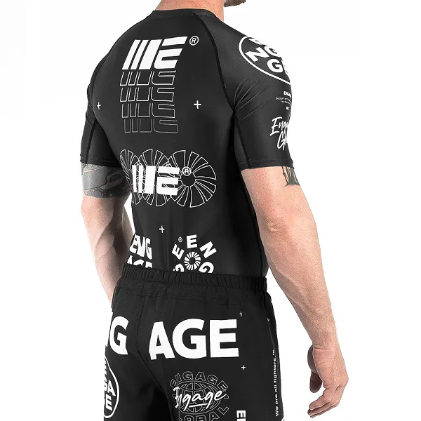 Engage Billboard SS Rash Guard - Black