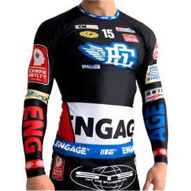 Engage Racer Long Sleeve Rash Guard - Black