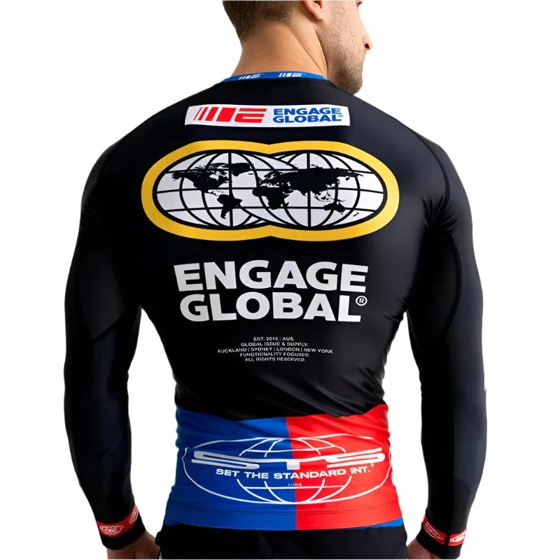 Engage Racer Long Sleeve Rash Guard - Black