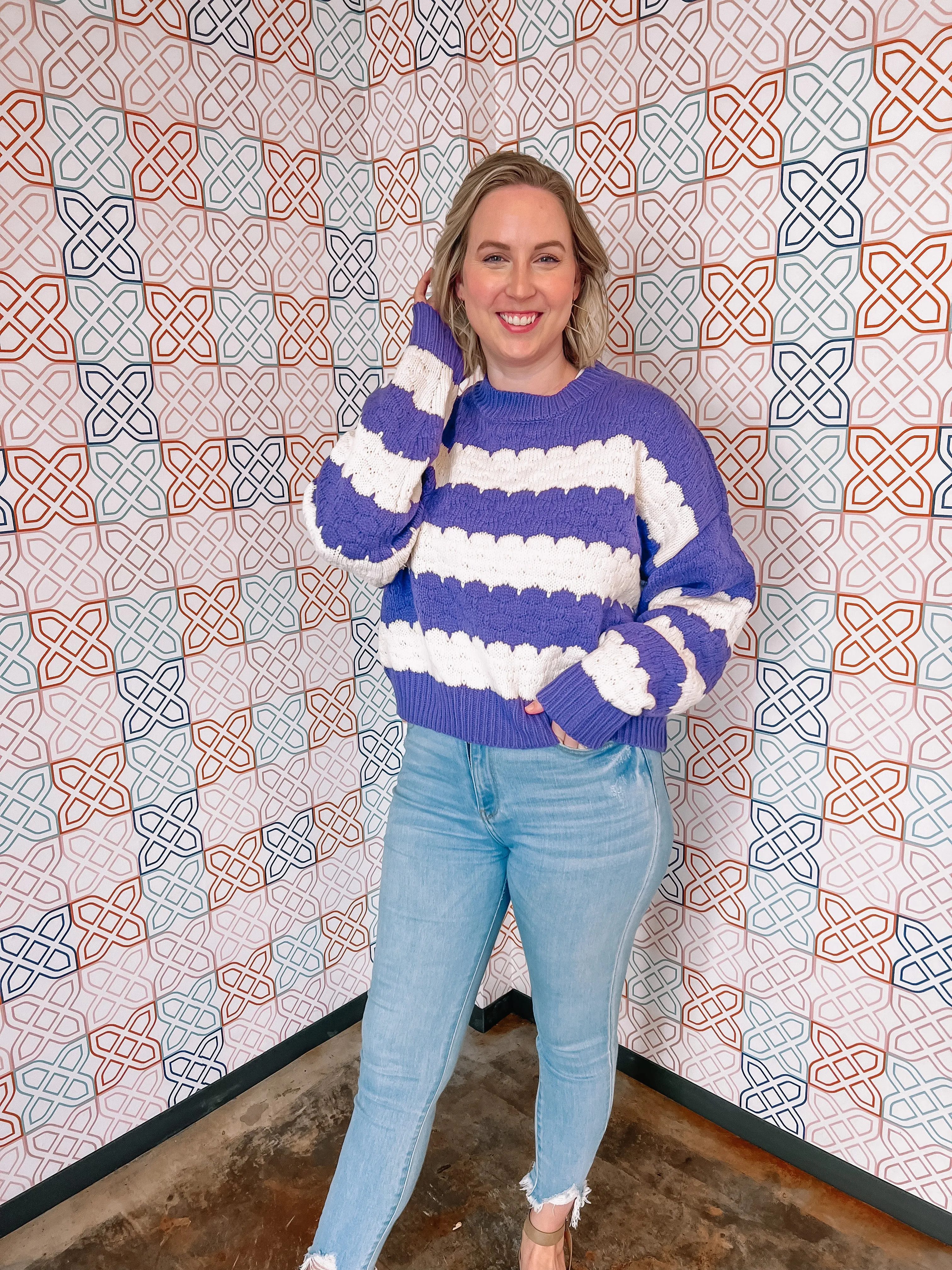 Fight For Love Sweater in Purple