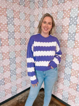 Fight For Love Sweater in Purple