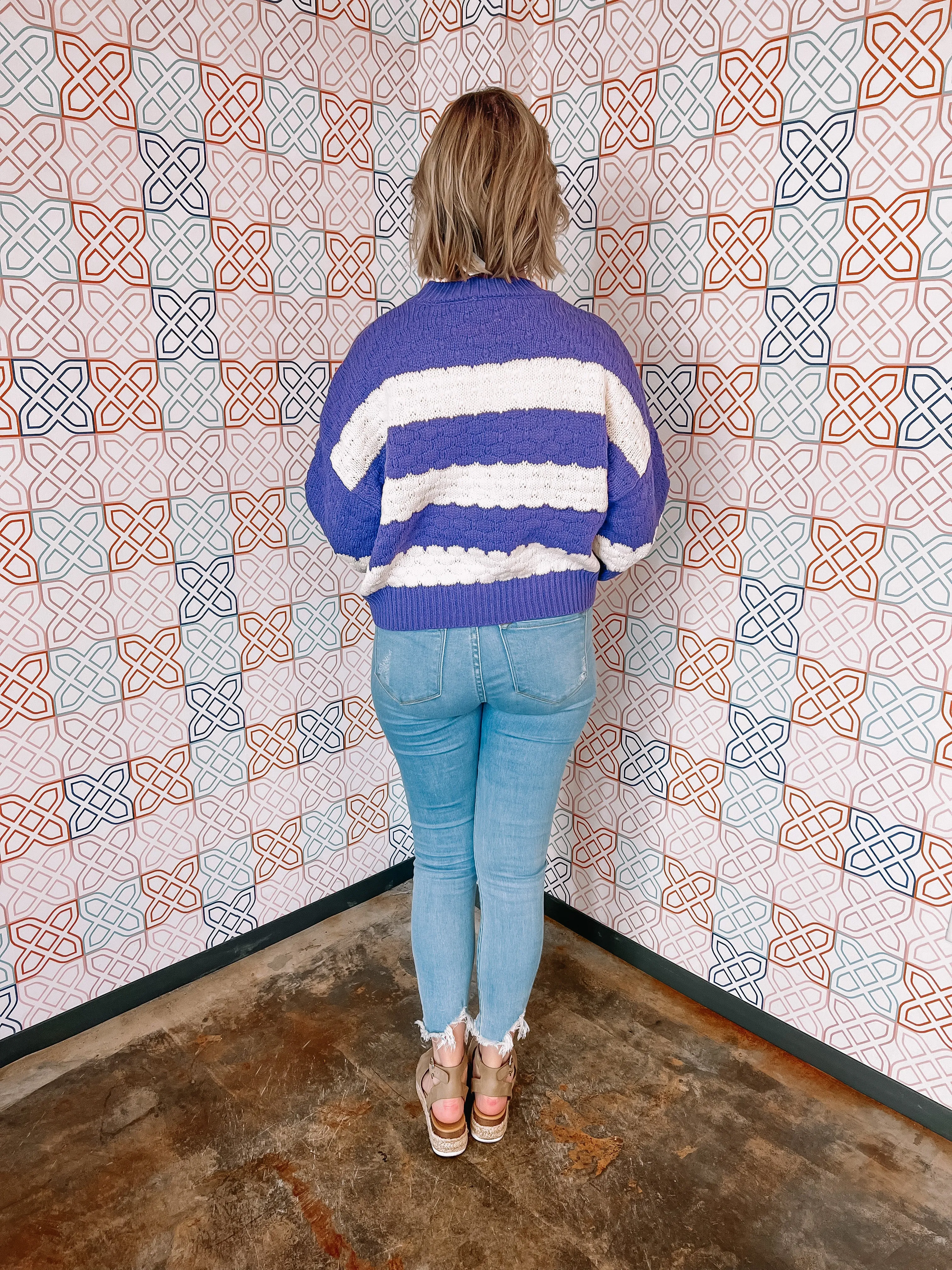 Fight For Love Sweater in Purple