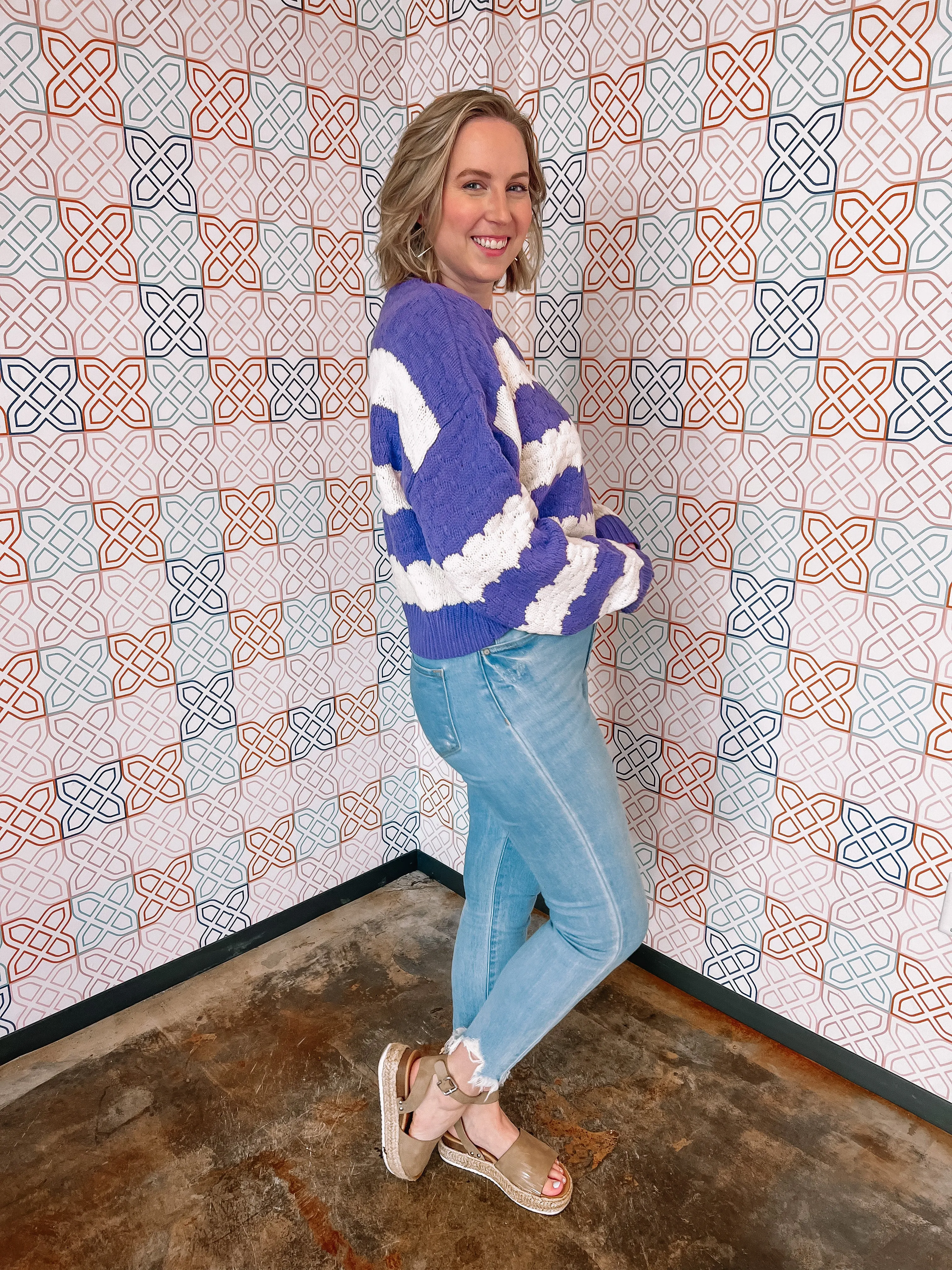 Fight For Love Sweater in Purple