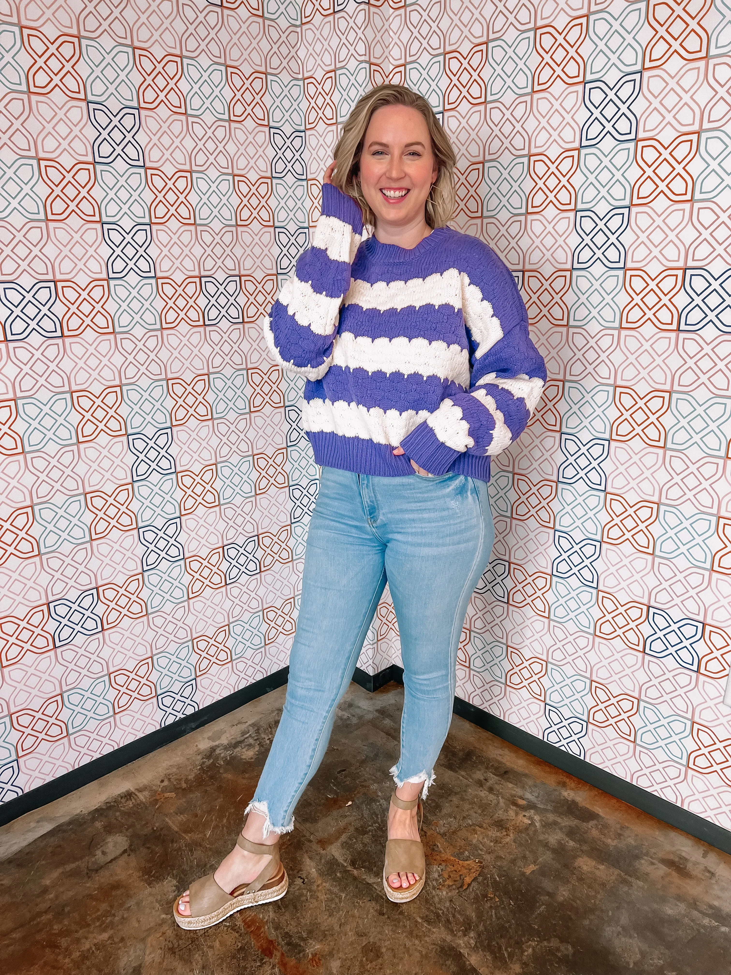 Fight For Love Sweater in Purple