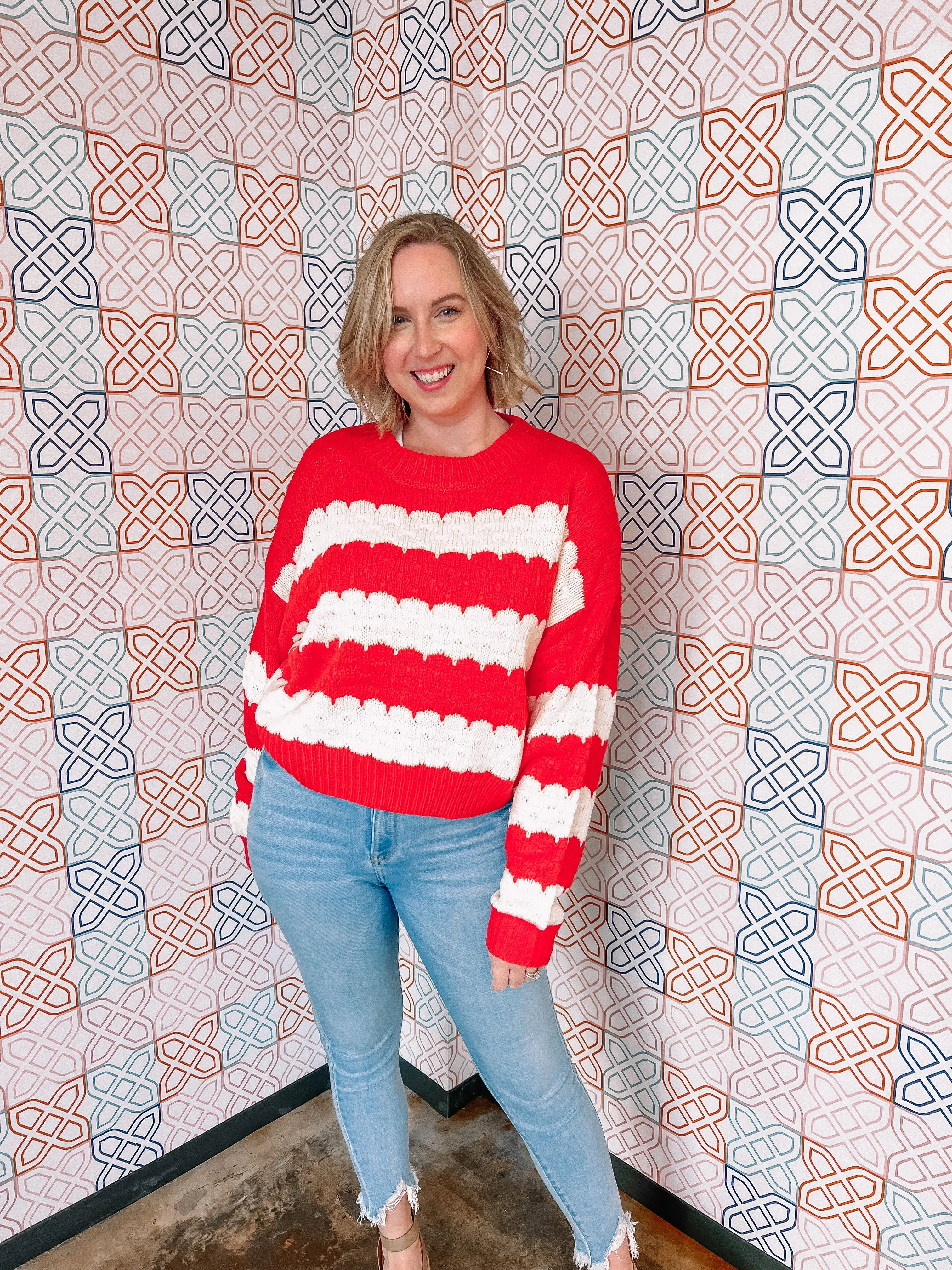 Fight for Love Sweater in Red