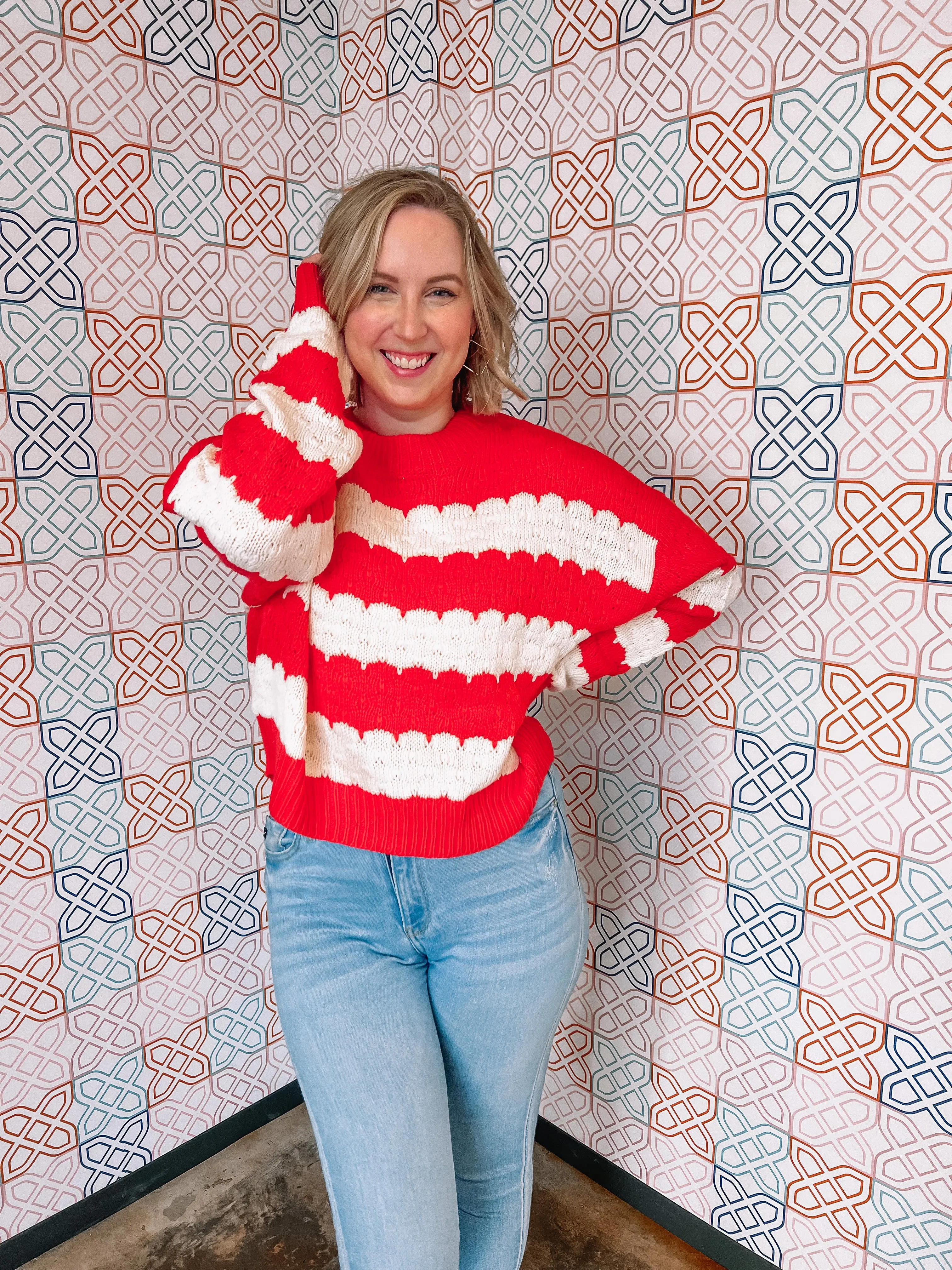 Fight for Love Sweater in Red