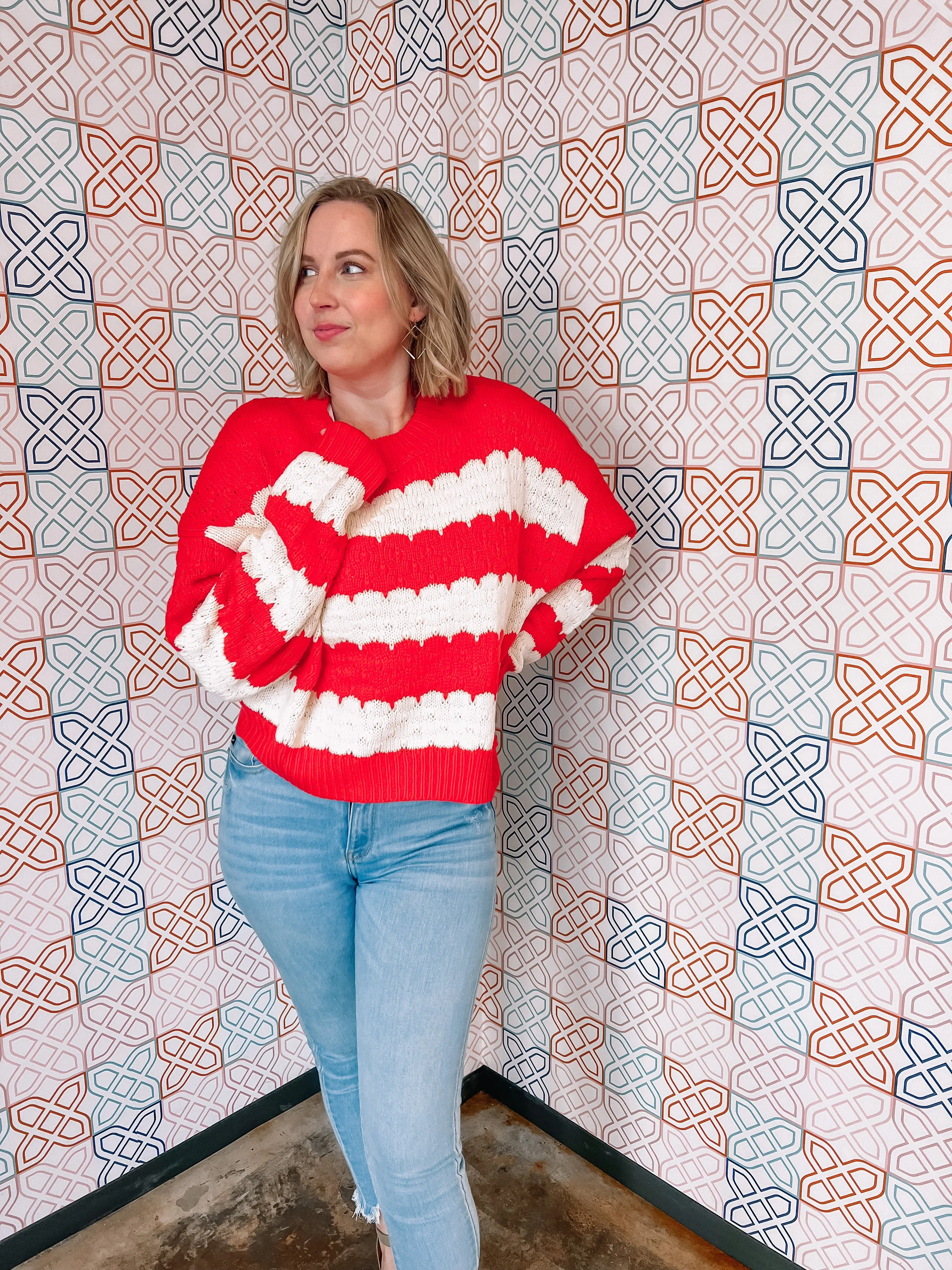 Fight for Love Sweater in Red