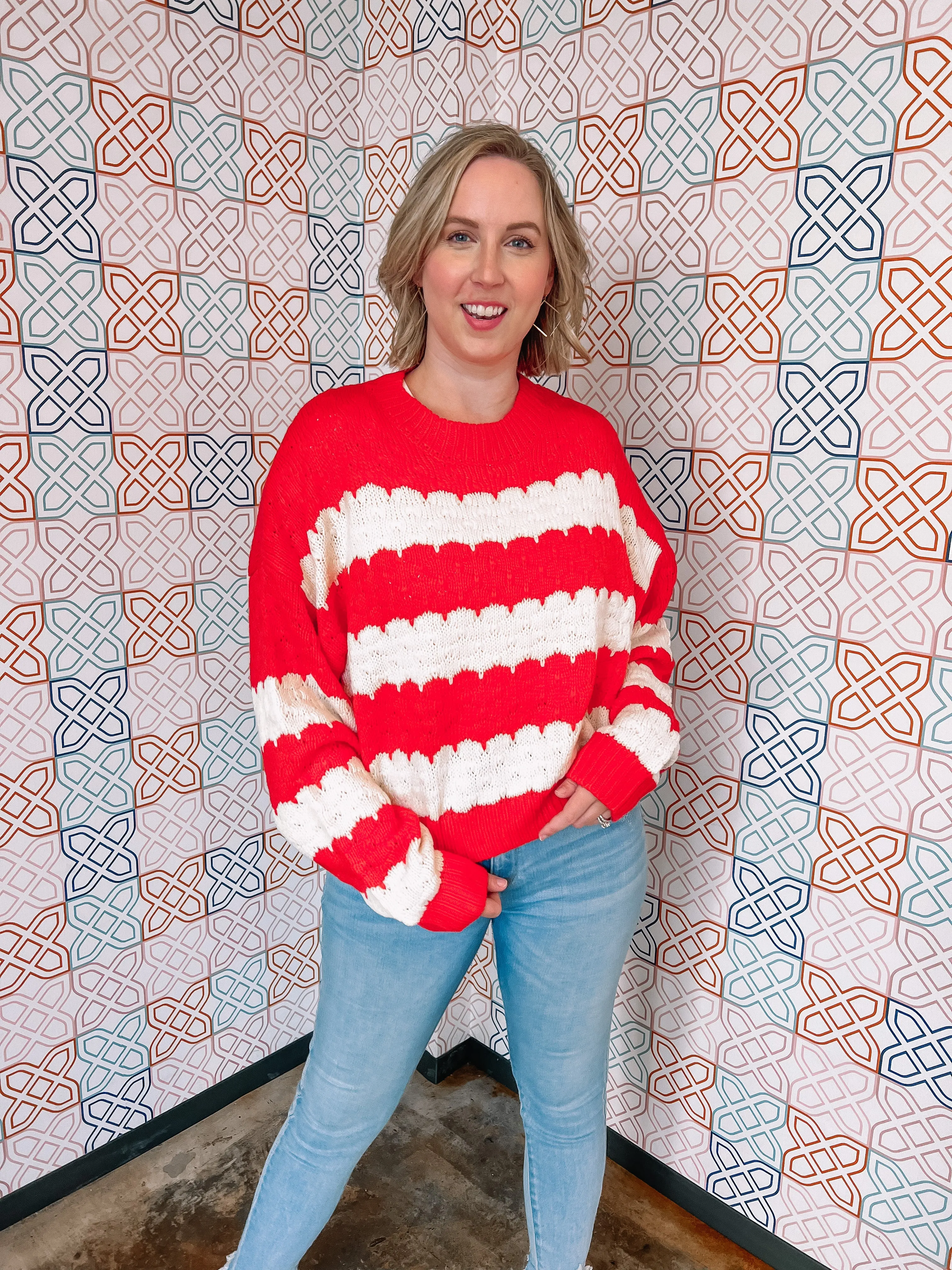 Fight for Love Sweater in Red