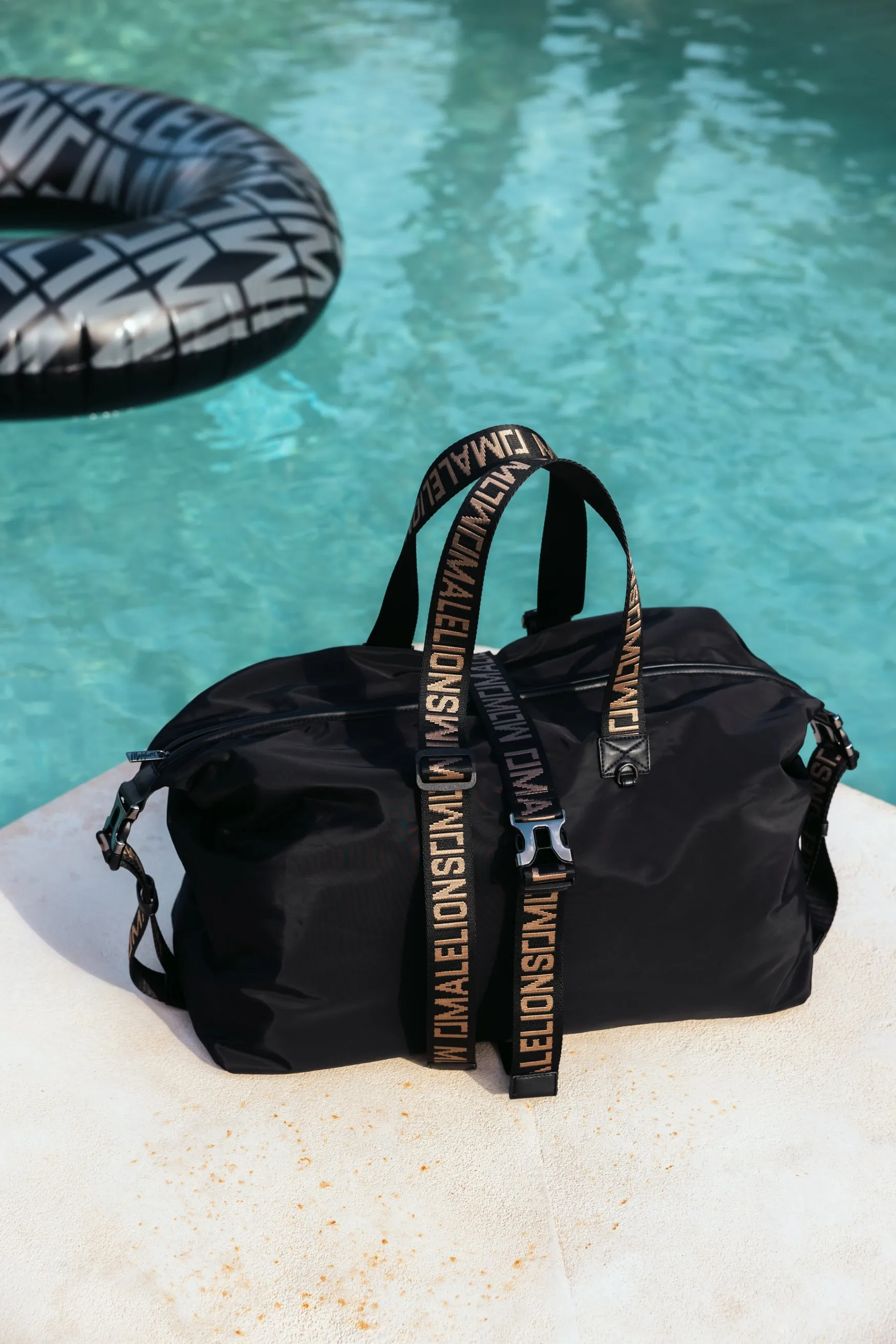Malelions Men Venetian Duffle Bag | Black/Gold