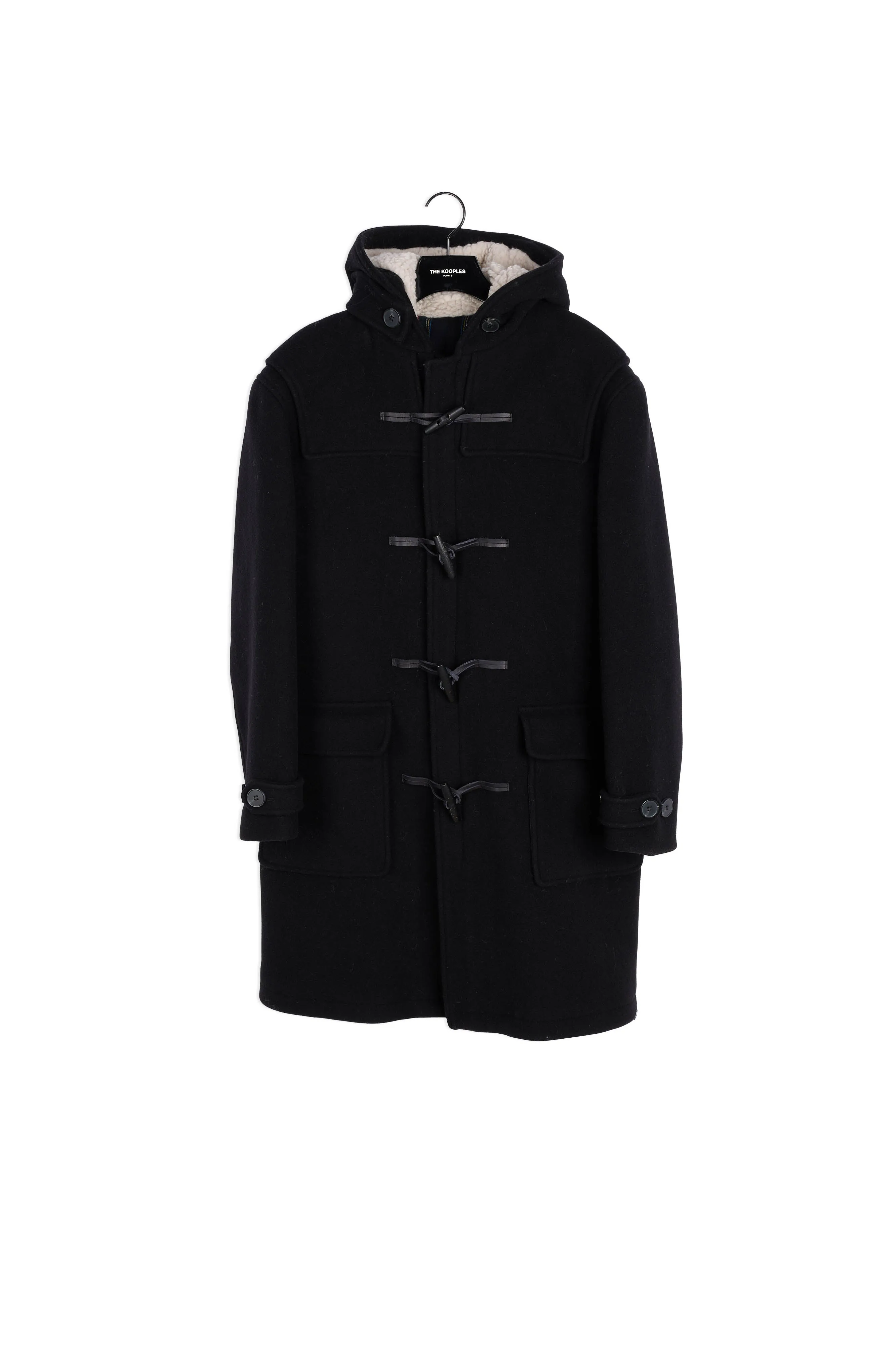 Manteau duffle coat laine noir