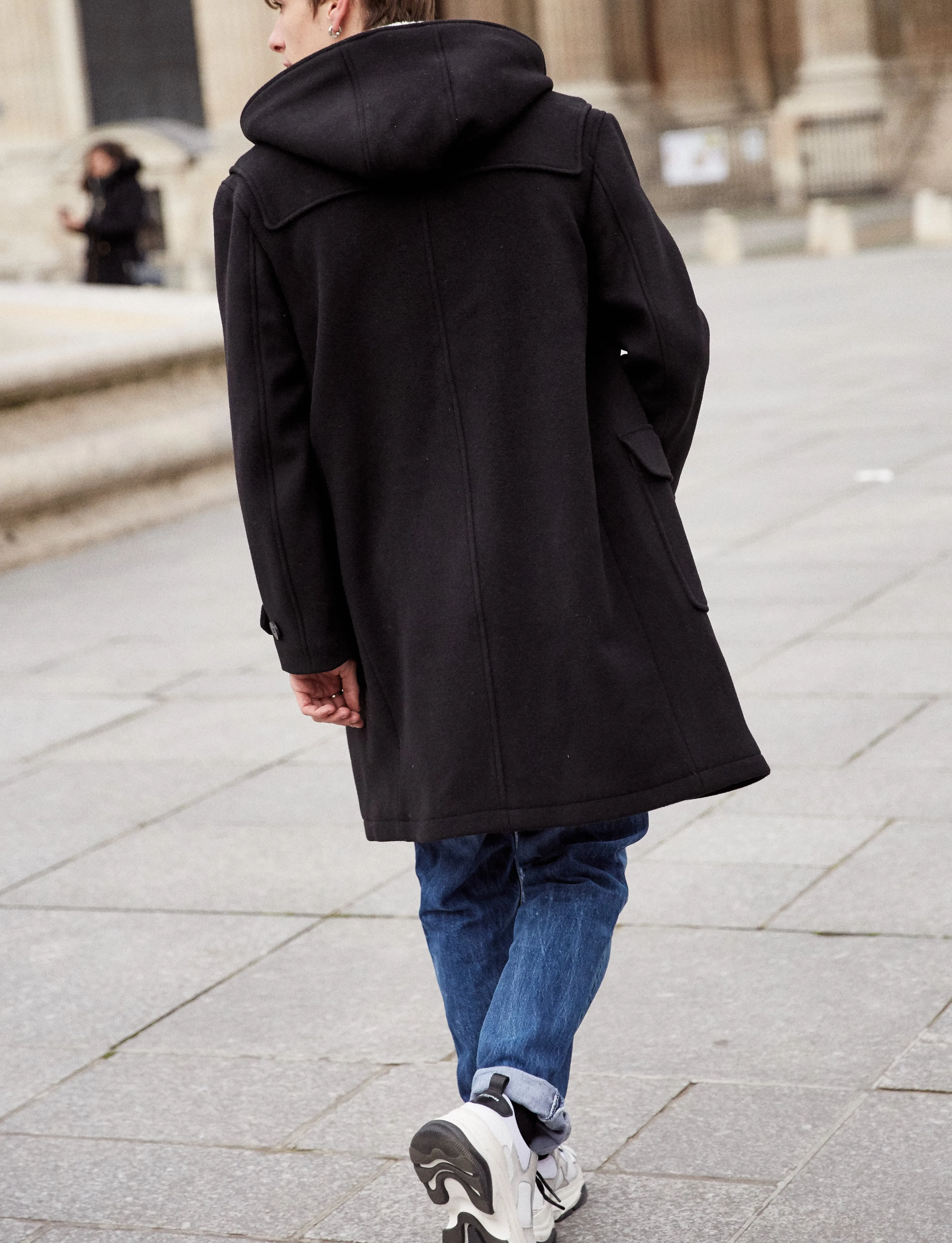 Manteau duffle coat laine noir