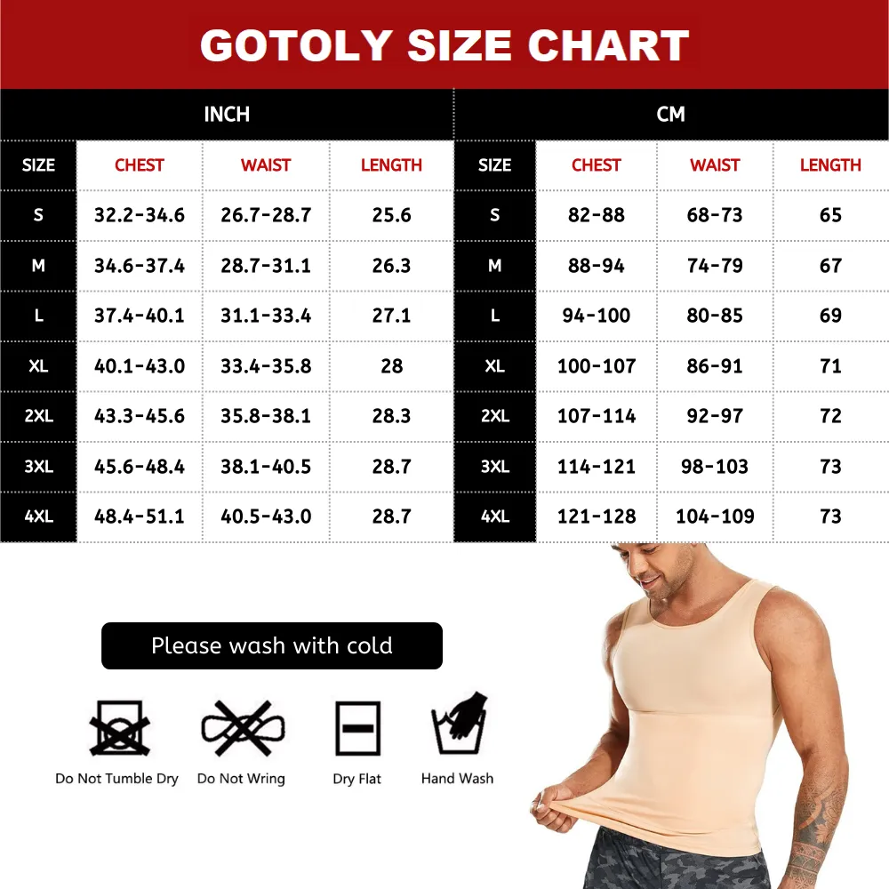 Men Compression Slimming Body Shaper Tank