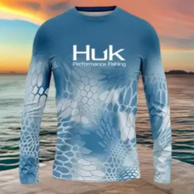 Men's L/S Sun Protection Shirt 50  UPF Protection Quick Dry Shirt
