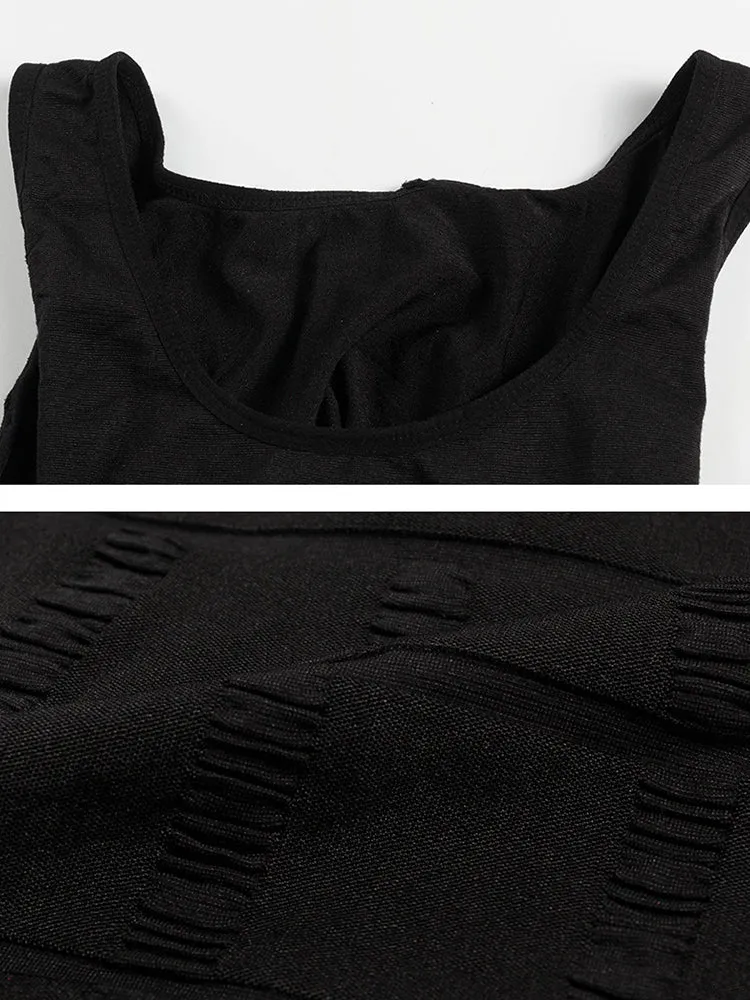 Mens Waist Body Shaper Vest T-Shirt Tank Tops
