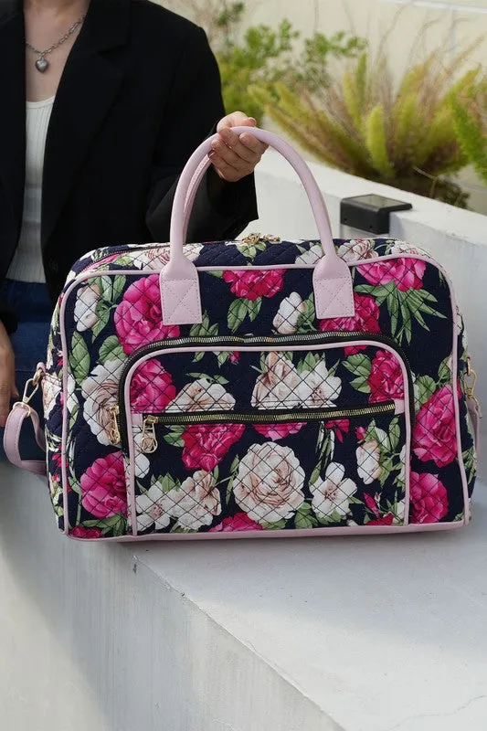 MKF Collection Jayla Botanical Pattern Duffle Bag