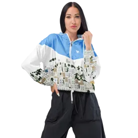 Panagies Womens cropped windbreaker