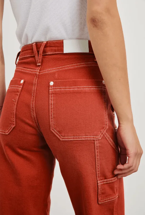 Silverado Carpenter Crop Jean / Terracotta