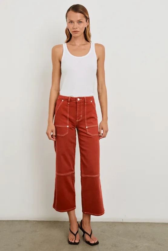 Silverado Carpenter Crop Jean / Terracotta