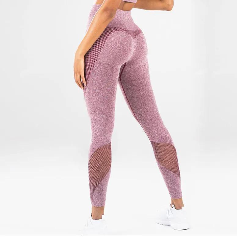 Stitching hip yoga pants sports fitness pants sexy hips leggings