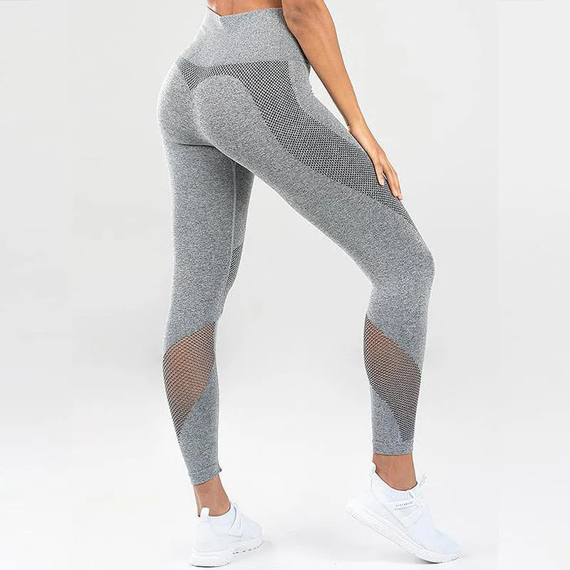 Stitching hip yoga pants sports fitness pants sexy hips leggings