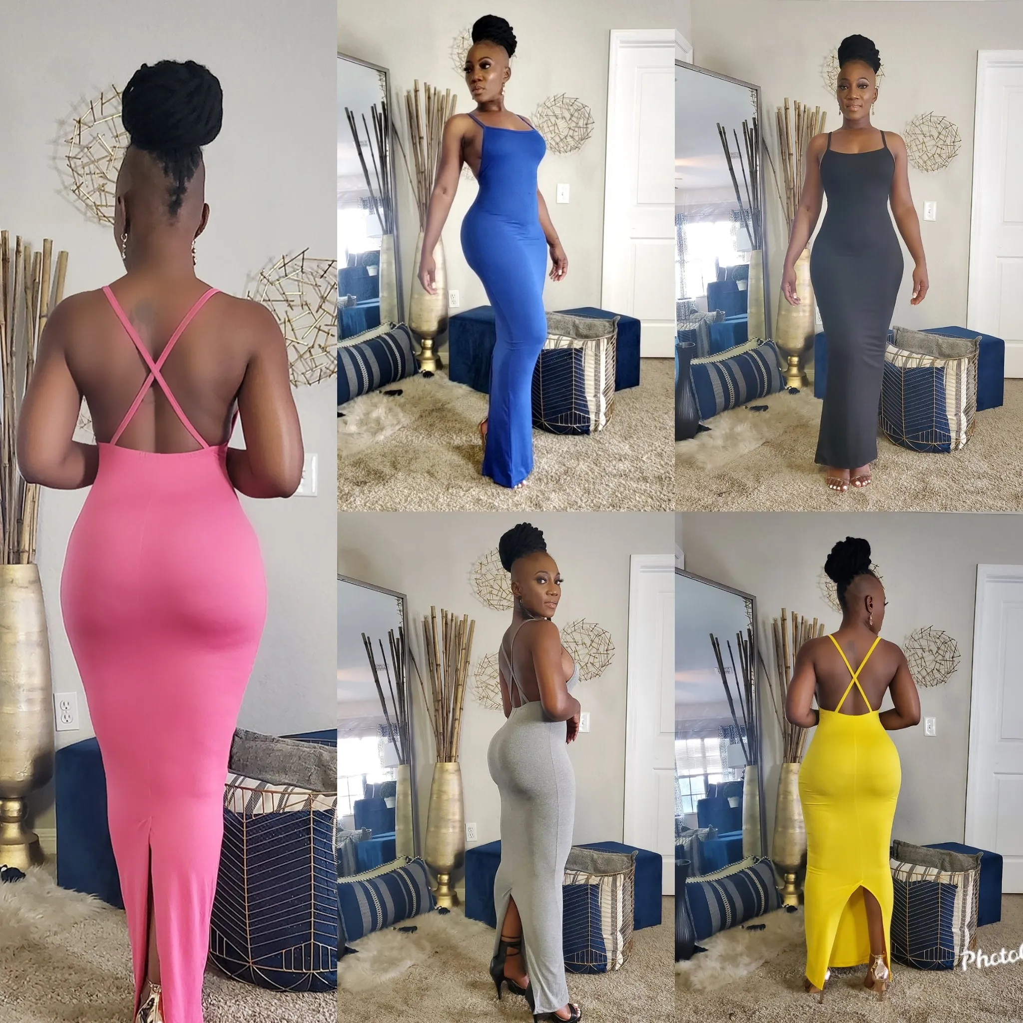 Summer Babe Crossback Maxi Dress