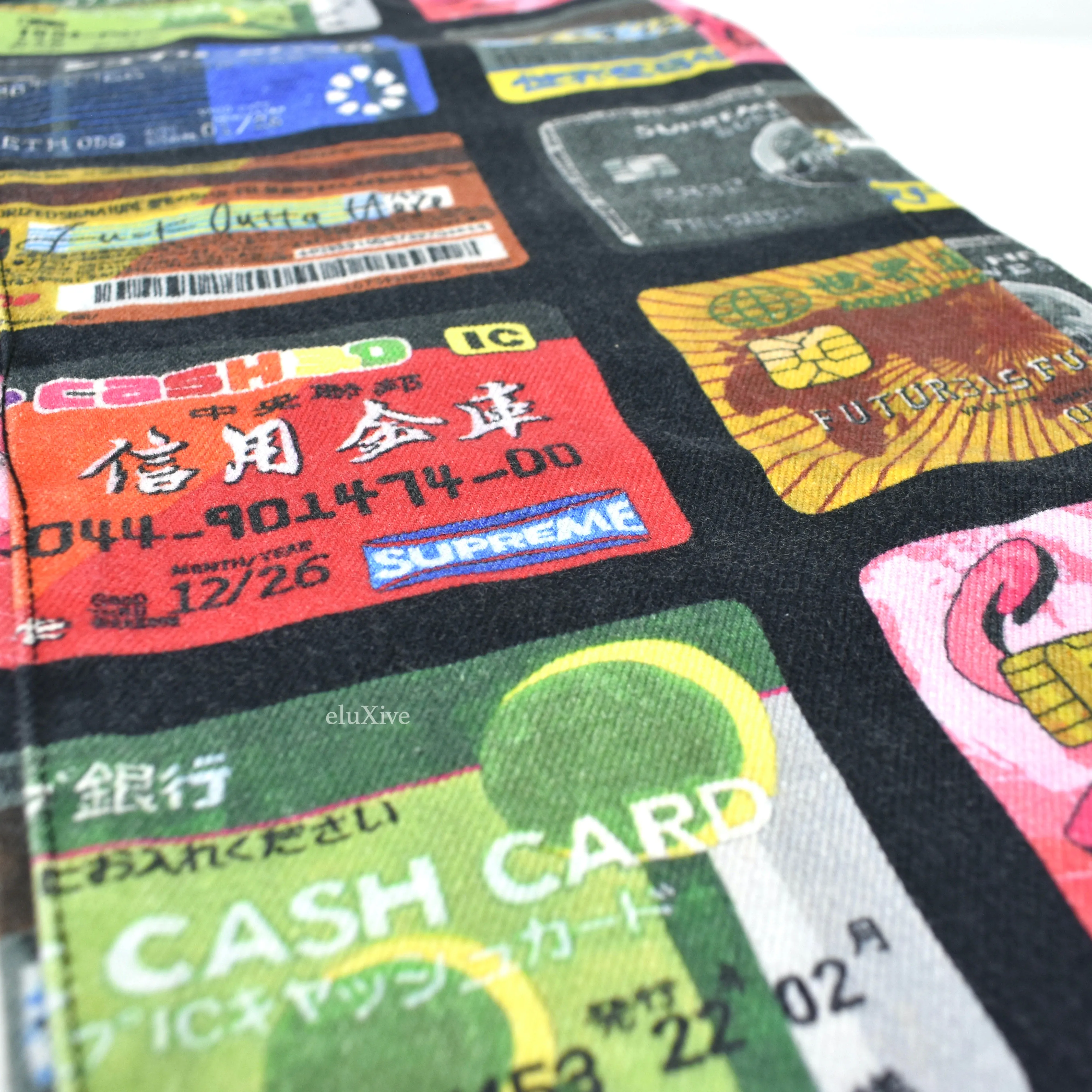 Supreme - Credit Cards Print Denim Jeans