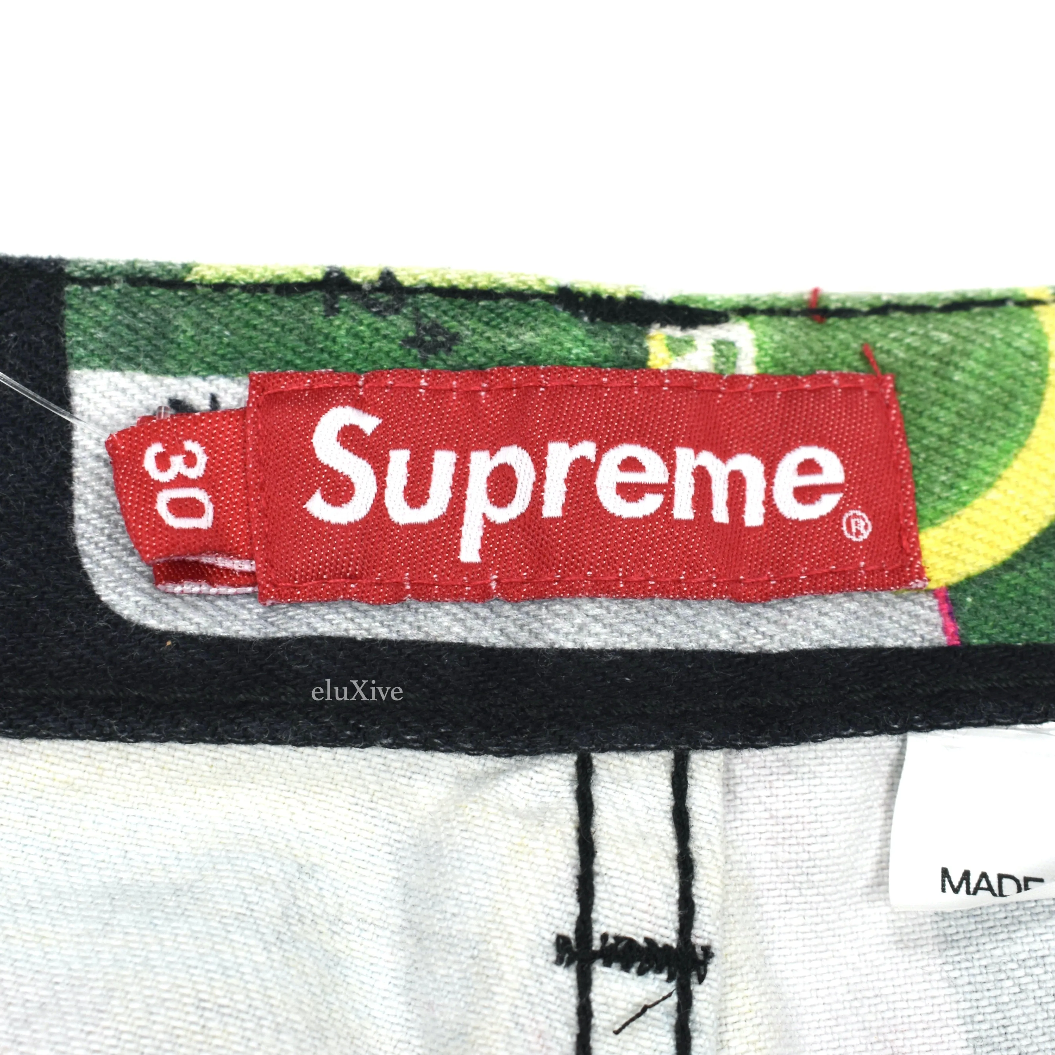 Supreme - Credit Cards Print Denim Jeans