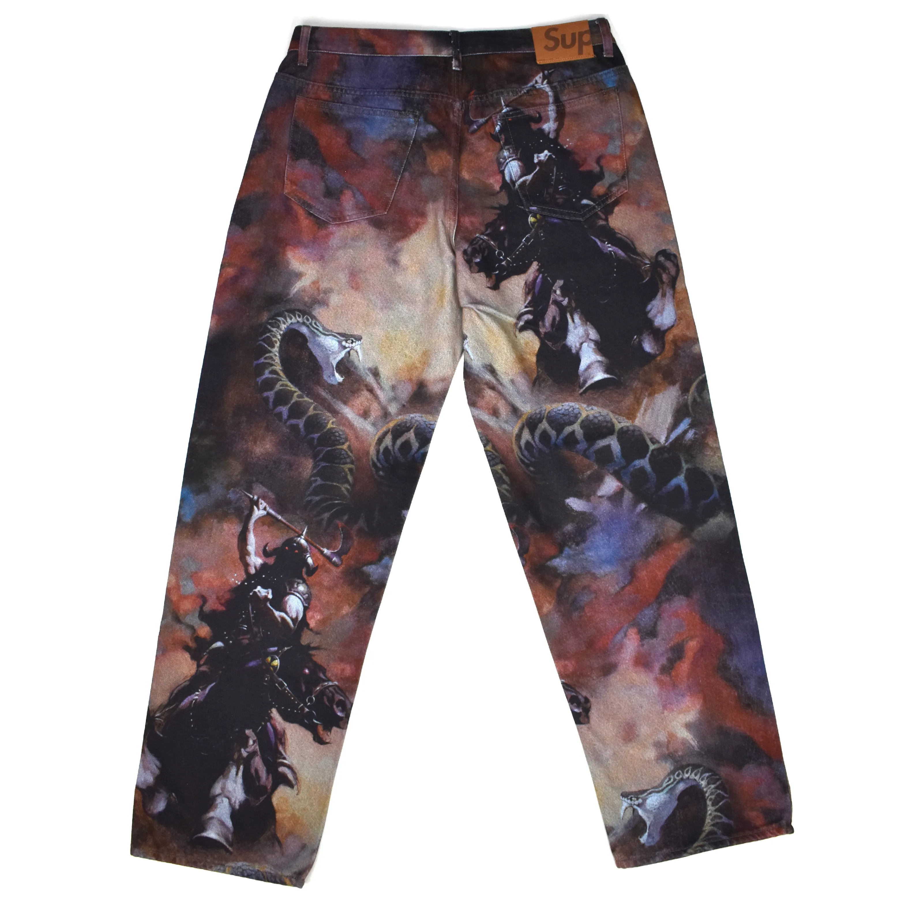 Supreme x Frazetta - Death Dealer Print Denim Jeans