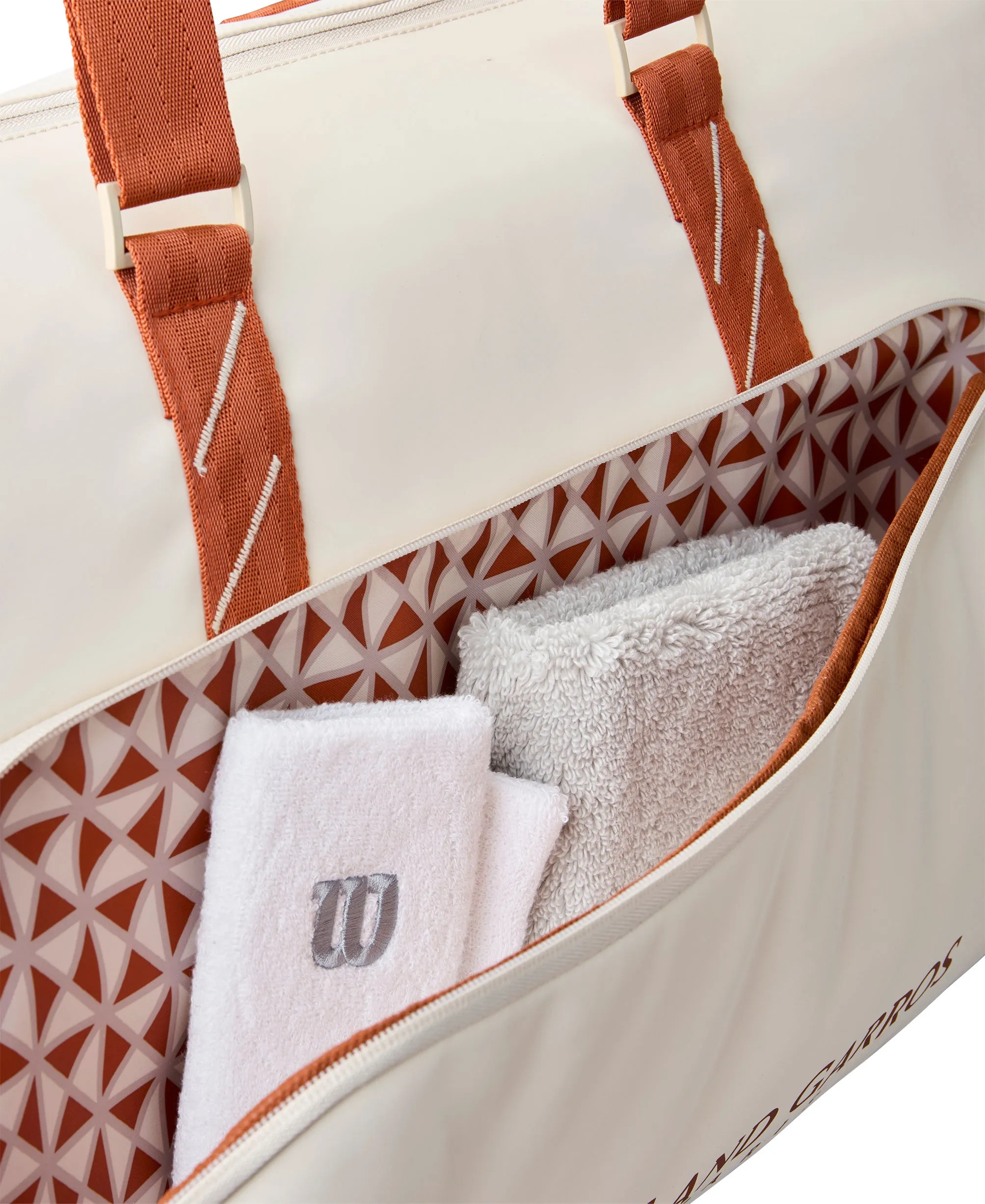 Wilson Roland Garros 2025 Large Duffel Bag - Cream / Clay