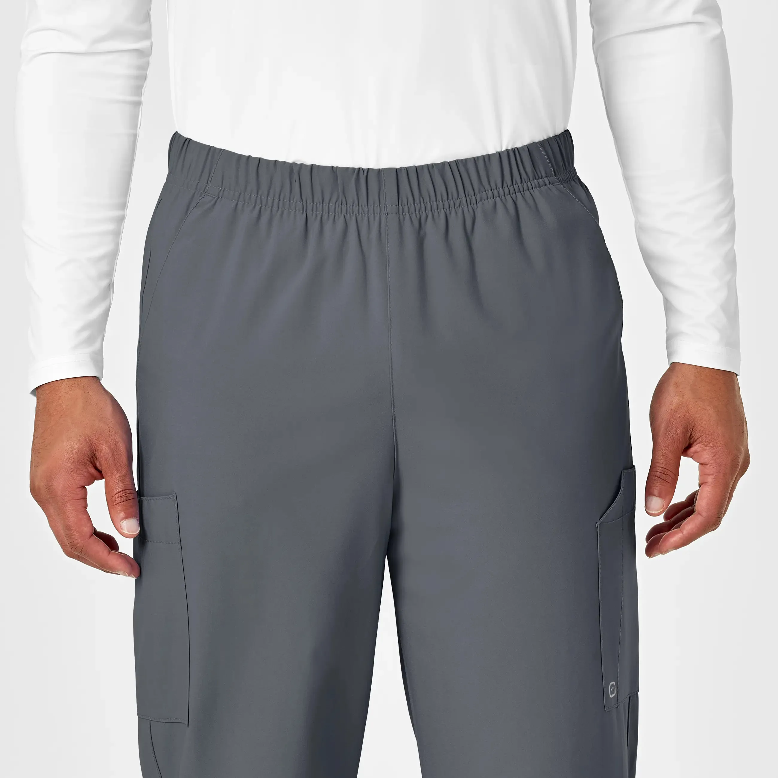 Wink Unisex Multi-Cargo Scrub Pant - Pewter