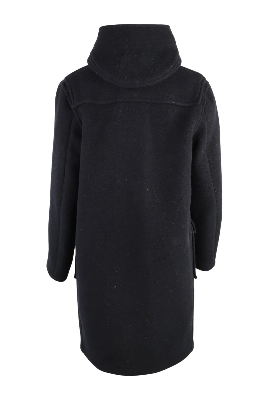 Women's Girl's Gloverall Navy Wool Blend Hooded Duffle Coat Size 15 years
