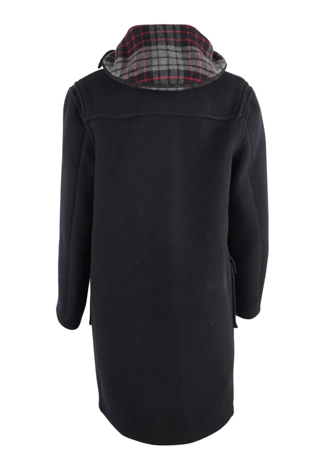 Women's Girl's Gloverall Navy Wool Blend Hooded Duffle Coat Size 15 years